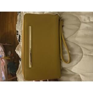 Steve madden mustard Wristlet Clutch Wallet